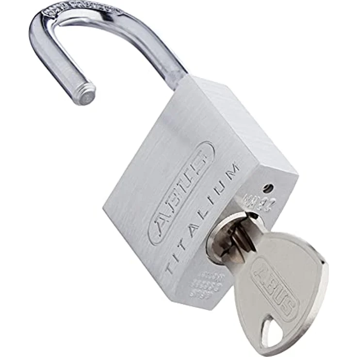ABUS Vorhängeschloss Titalium 64TI/30 - 2er Set, gleichschließend - Kellerschloss mit Schlosskörper aus Spezial-Aluminium - gehärteter Stahlbügel - ABUS-Sicherheitslevel 4 – Bild 2