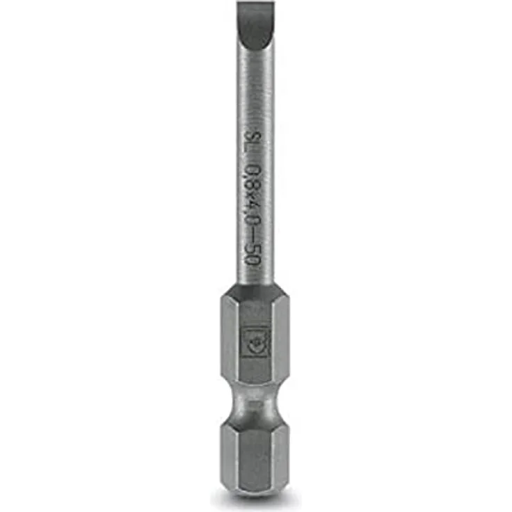 Phoenix Contact Schlitz-Bit 4 mm SF-BIT-SL 0,8X4,0-50 Werkzeugstahl zähhart, legiert E 6.3 5 St. (1212571)