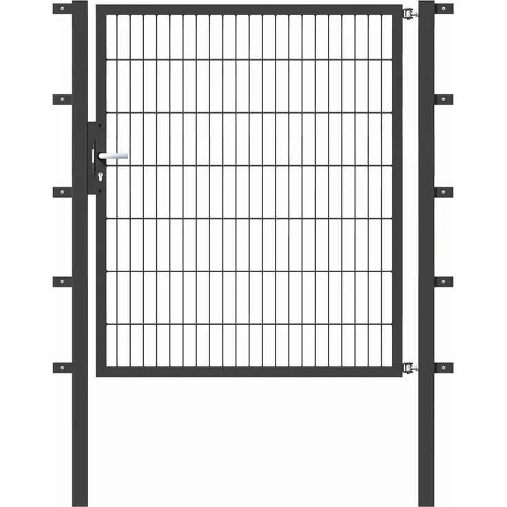 Alberts Einzeltor Flexo mit Zubehör | anthrazit | Breite 125 cm | Höhe 140 cm 
(647308)