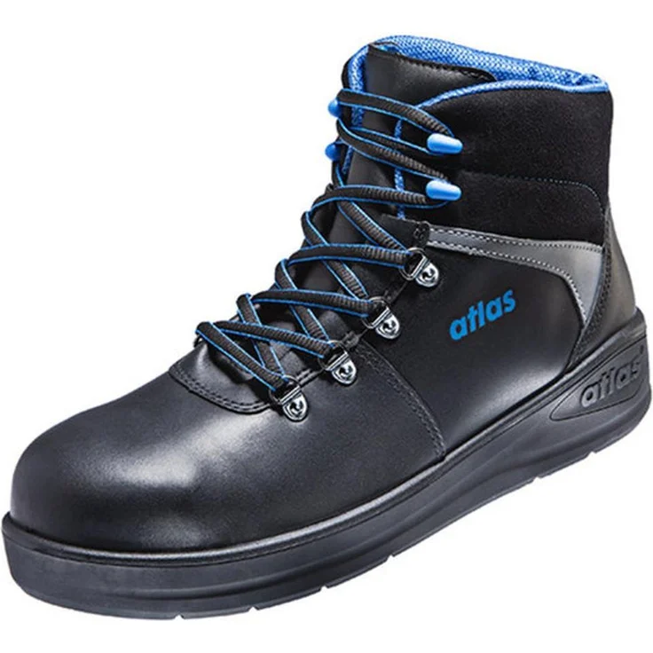 Atlas ThermoTech 800, knöchelhoher Sicherheitsschuh in Blau, wasserdicht, S3, metallfreie Durchtritthemmung, Gr. 39 Weite 10