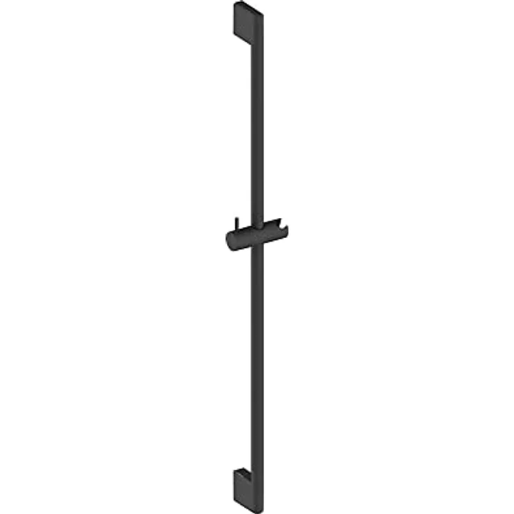 Duravit Universal Duschstange, Brausestange mit höhenverstellbarer Handbrausehalterung, variable Duschstange (900 mm), Schwarz Matt – Bild 2