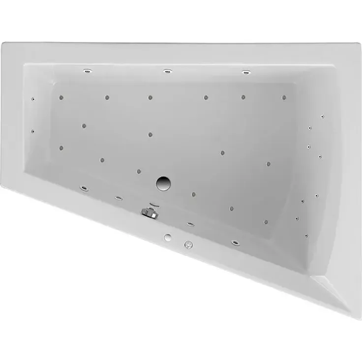 Ottofond Whirlpool Cebu 2, 175 x 135 cm, Sanitäracryl, Weiß, Exklusiv, Rechtsseitig, mit Hydra-Jet-Massage- und Luftsystem, integrierter Heizung und Bluetooth-Soundsystem