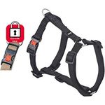 Karlie Art Sportiv Plus Geschirr neue universal Farben Mix and Match B: 15 mm Br um: 35 - 50 cm S schwarz