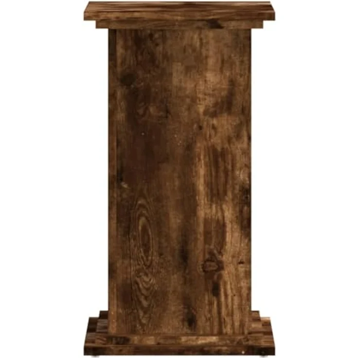 vidaXL Blumenständer Pflanzenständer Räuchereiche 33x33x60 cm Holzwerkstoff (1 St) - Robuster und zeitlos gestalteter Blumenständer in Räuchereiche – Bild 6