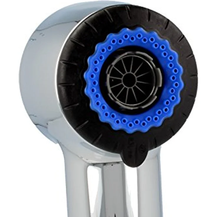 HANSA Umstellhandbrause für Küchenarmaturen Hansamix 59912723, Niederdruck, verchromt, mit Strahlregler und austauschbarem Perlator – Bild 2