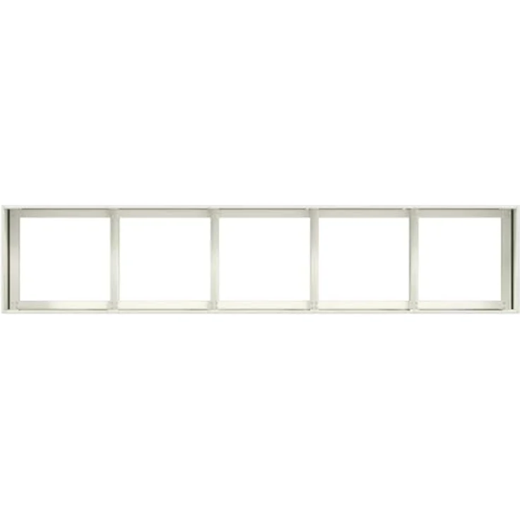 vidaXL Pflanzkübel Weiß 200x40x40 cm Kaltgewalzter Stahl, Outdoor-Hochbeet mit Stützbügeln – Bild 5