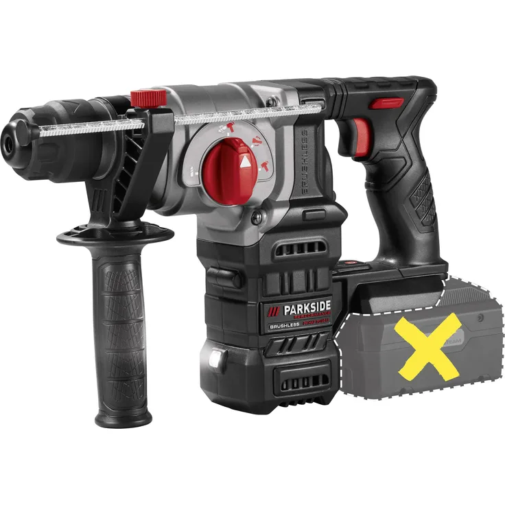 PARKSIDE PERFORMANCE® 20 V Akku-Kombihammer »PKHAP 2034-Li B1«, 3 SDS-Bohrer, bürstenloser Motor, 3 J Schlagenergie, Aufbewahrungskoffer