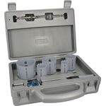 Bosch 9x PRO Multi Material Power Change Plus Lochsäge-Set - Blasform-Etui (für Weichholz, Trockenbauwand, Ø 22, 29, 35, 44, 51, 64 mm, Professional Zubehör Bohrmaschine/Schrauber)