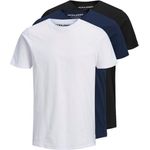Jack & Jones Rundhalsshirt JJEORGANIC BASIC TEE SS O-NE 3PK MP NOOS (Packung, 3-tlg) in Weiß