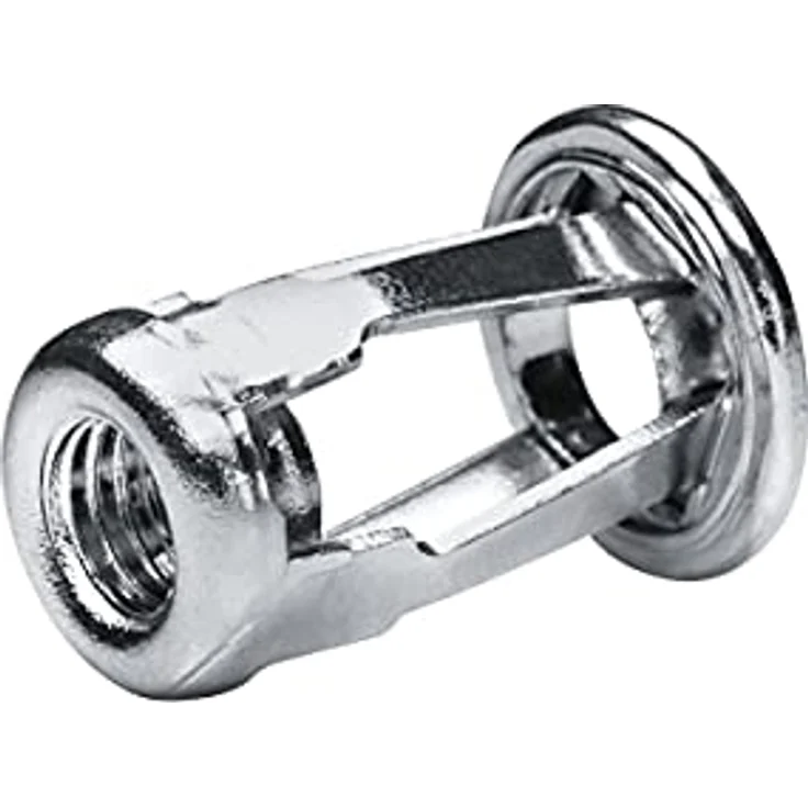 GOEBEL® - 250 x Spreiz-Blindnietmuttern M4, Stahl verzinkt, Flachkopf, Rundschaft, Ø 8,0 mm x L 22,0 mm - GO-FOUR – Bild 1