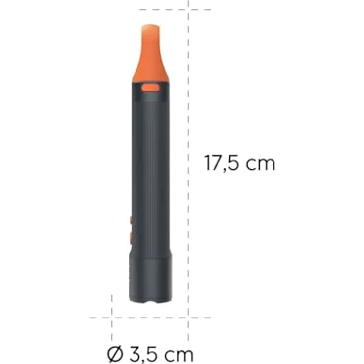 Hama FLX600 LED-Taschenlampe, stoßfest, Aluminium, 4 Modi + SOS, Zoom, mit Batterien – Bild 5