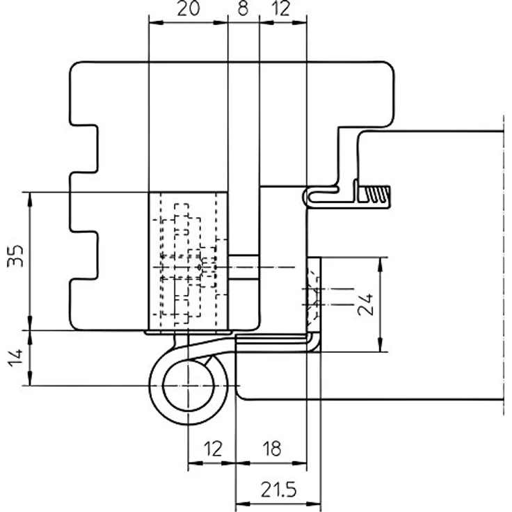 Simonswerk Türband Baka Protect 4010 3D mit Stiftsicherung, 3 Stück, verzinkter Stahl, silber – Bild 3