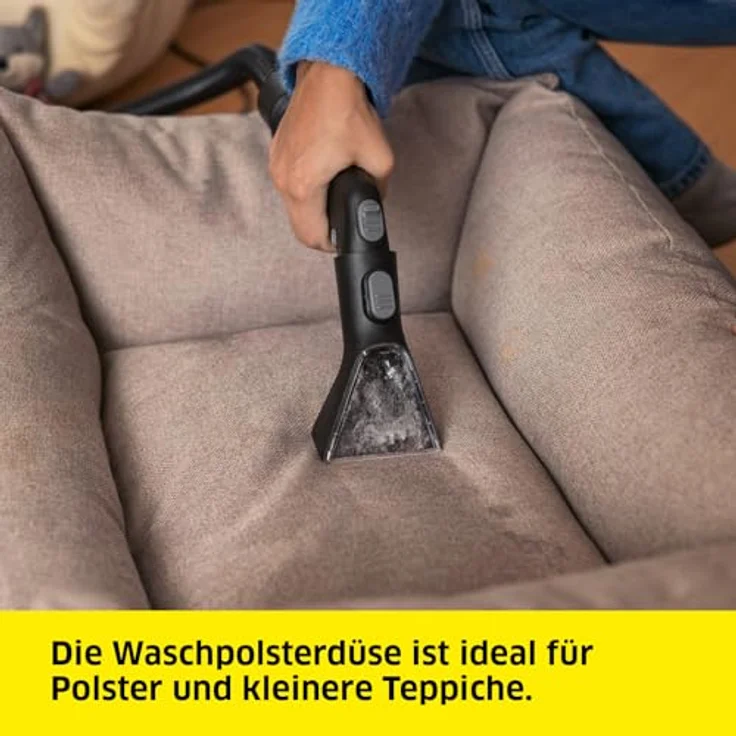 Kärcher Waschsauger SE 3 Compact, 500 W, 1,7 l, 2,76 m2, 4,1 kg, Sprühsaugschlauch, Weiß – Bild 4