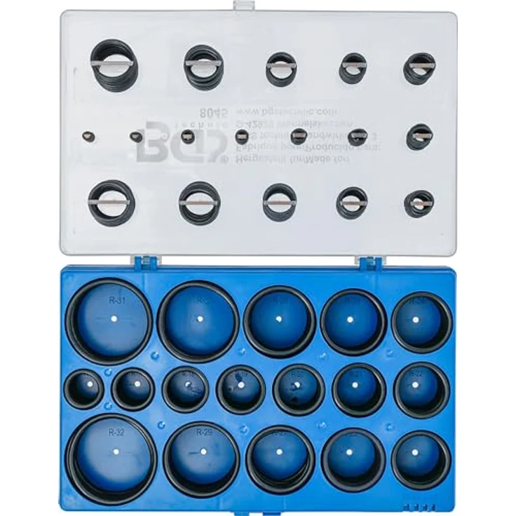 BGS technic Bohrer- und Bitset 8045, robustes Set mit 20 O-Ringen in verschiedenen Größen, säure- und hitzebeständig – Bild 4