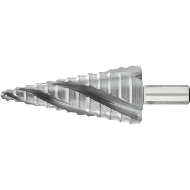 Exact Stufenbohrer HSS 4-fach Spiralnute 6-30 mm, Universalbohrer mit Kreuzanschliff und Lasersignierung – Bild 1