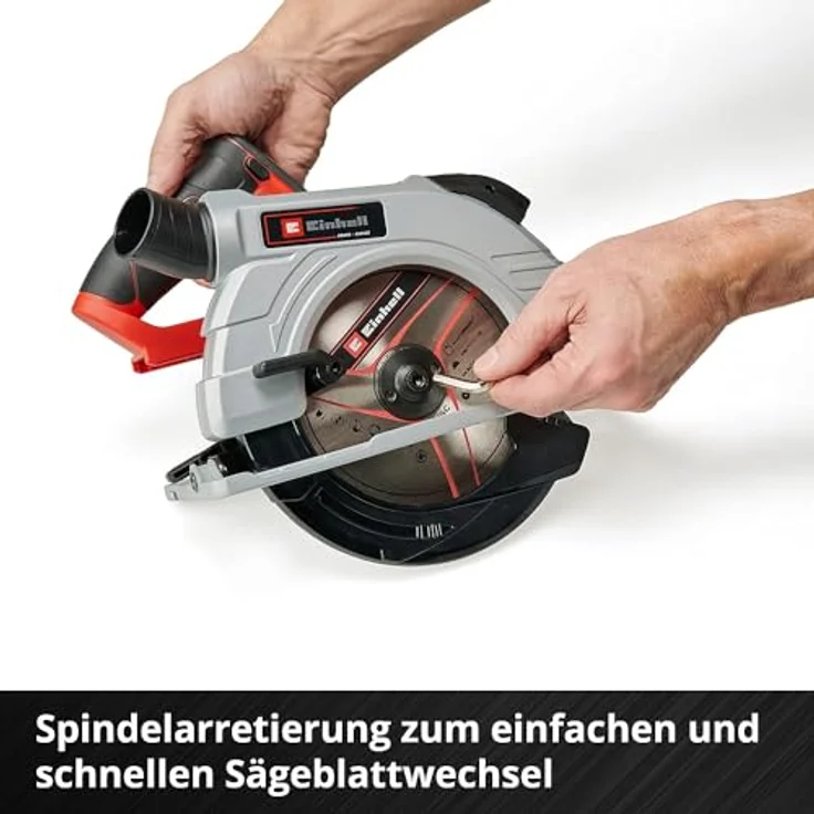 Einhell Akku-Handkreissäge TE-CS 18-190 Li BL- Solo Power X-Change PXC (Li-Ion, 18 V, 190x20 mm Sägeblatt, max. 65 mm Schnitttiefe, bürstenloser Motor, werkzeuglose Einstellung, ohne Akku und Ladegerät) – Bild 11