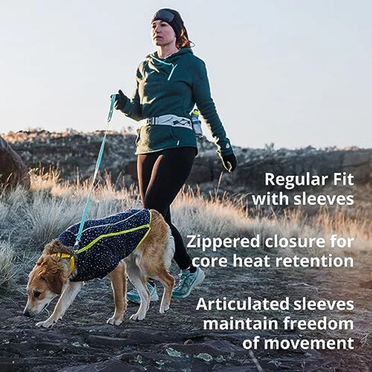 RUFFWEAR Climate Changer Fleece Dog Jacket, X Extra Small Dog Coat with Zip, Premium Quality Warm Dog Vest for Pet Dog Walking & Outdoor Trail Running, Dog Accessories for All Seasons, XXS, Strata – Bild 4