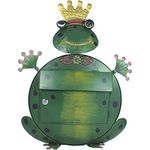Briefkasten Frosch Kermit handbemalt Briekasten Froschkönig Metall Postkasten grün