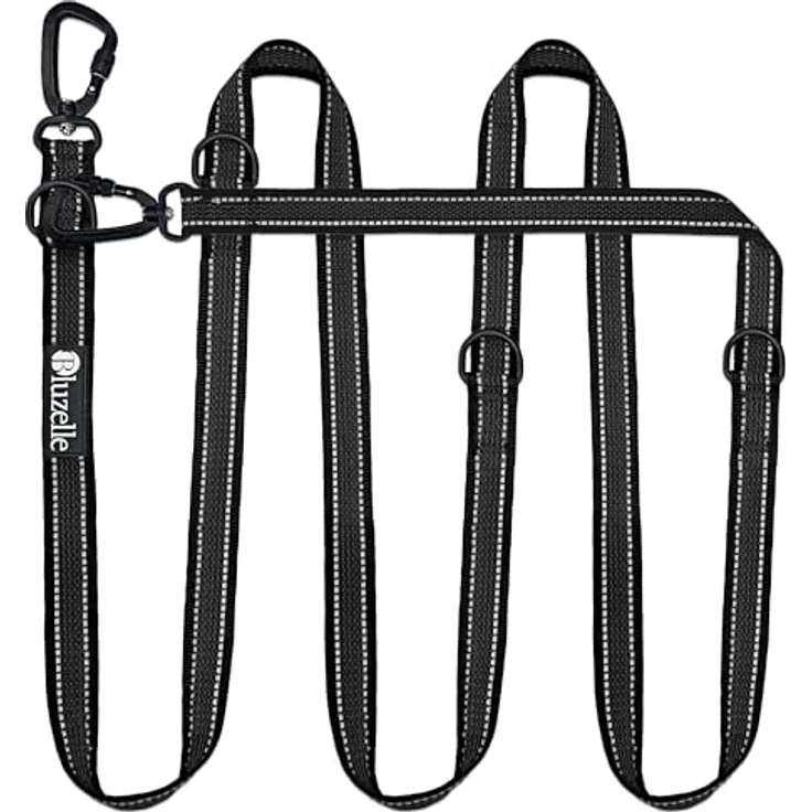 Bluzelle Hundeleine (XL, Hund, Spazieren), Halsband + Leine, reflektierende Nähte, rutschfester Griff – Bild 1