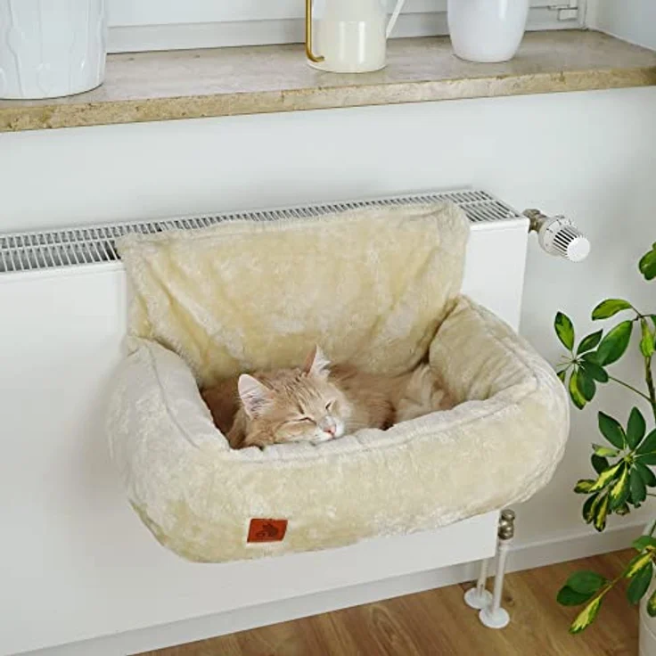 SCHLITZOHR | Premium Katzenbett | Lucky | kuschelige Heizungsliege für Katzen – Bild 2