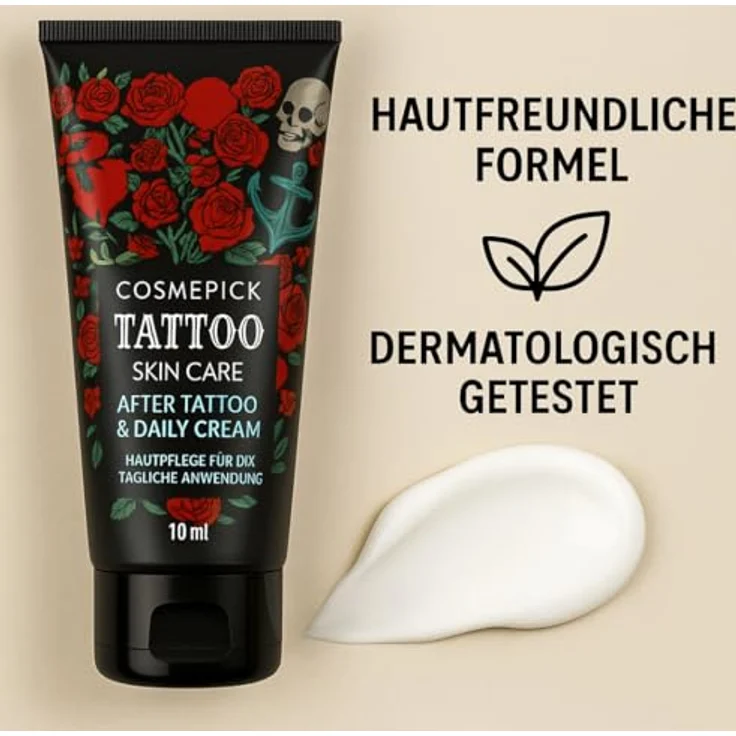 Ben & Anna CosmePick Tattoo Pflegecreme, After Tattoo & Daily Cream, feuchtigkeitsspendend & regenerierend, 80ml – Bild 5