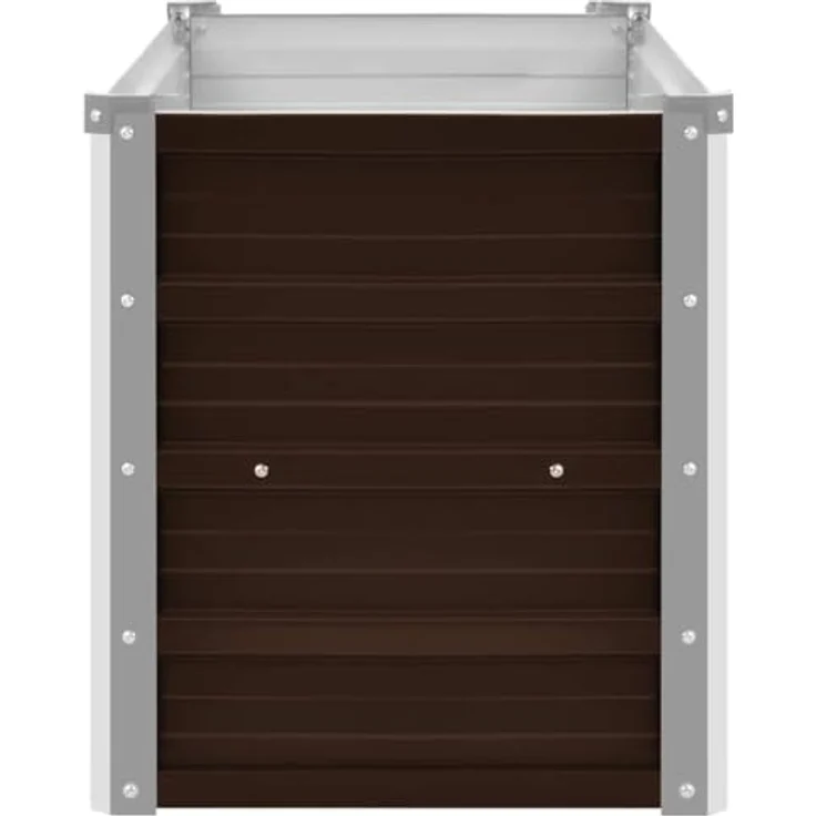 vidaXL Garten-Hochbeet Braun 100 x 40 x 45 cm Verzinkter Stahl – Bild 8