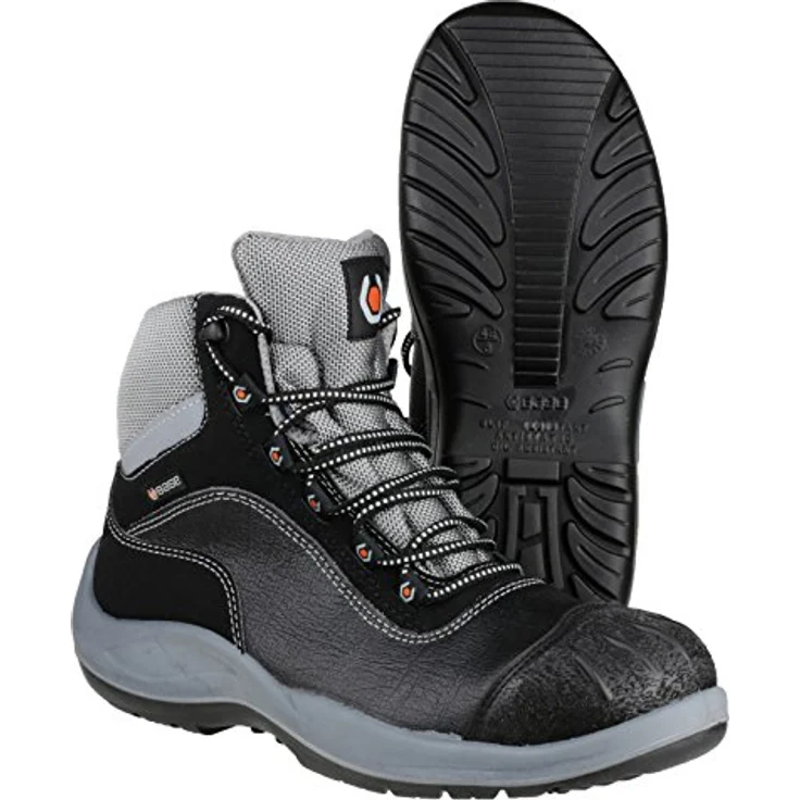 BASE B0119 Beethoven S3 Sicherheitsstiefel, wasserabweisend, rutschfest, schwarz, Größe 49 – Bild 3