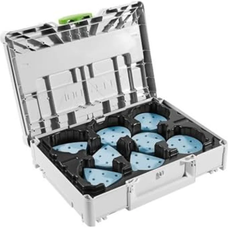 Festool Schleifmittel-Systainer³ SYS-STF D90/V93 GR-Set Granat, Schleifblätter für modernste Lacksysteme – Bild 1