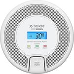 X-Sense CO03D-W, Vernetzbarer Kohlenmonoxidmelder mit Digitalanzeige, austauschbaren Batterien und TÜV Rheinland Zertifizierung nach EN 50291, 1er Set