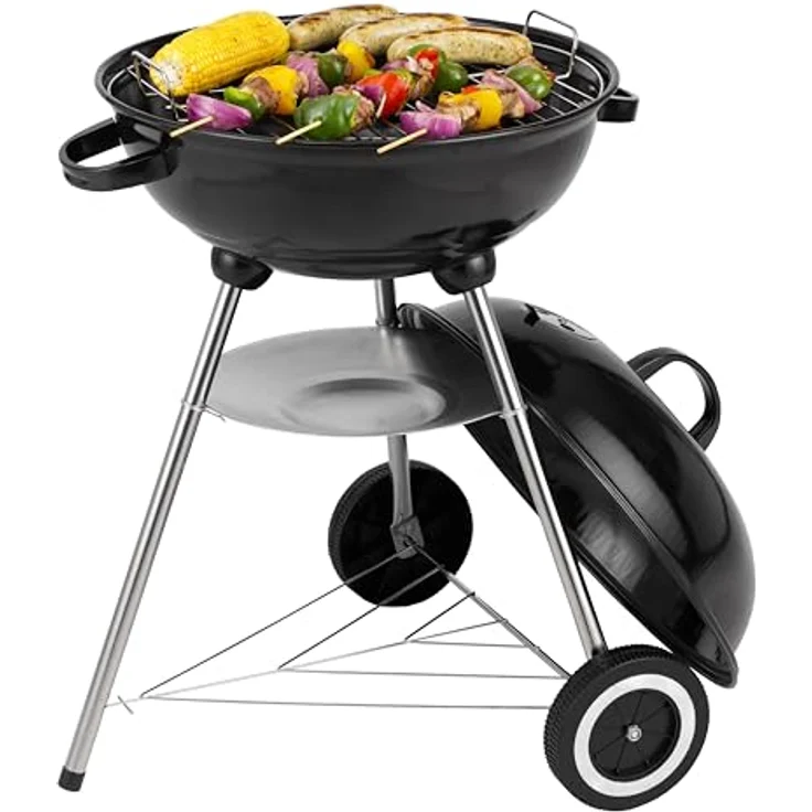 Tepro Holzkohlen Kugelgrill Key West, Mehrfarbig, Grillfläche 41,5 cm – Bild 9
