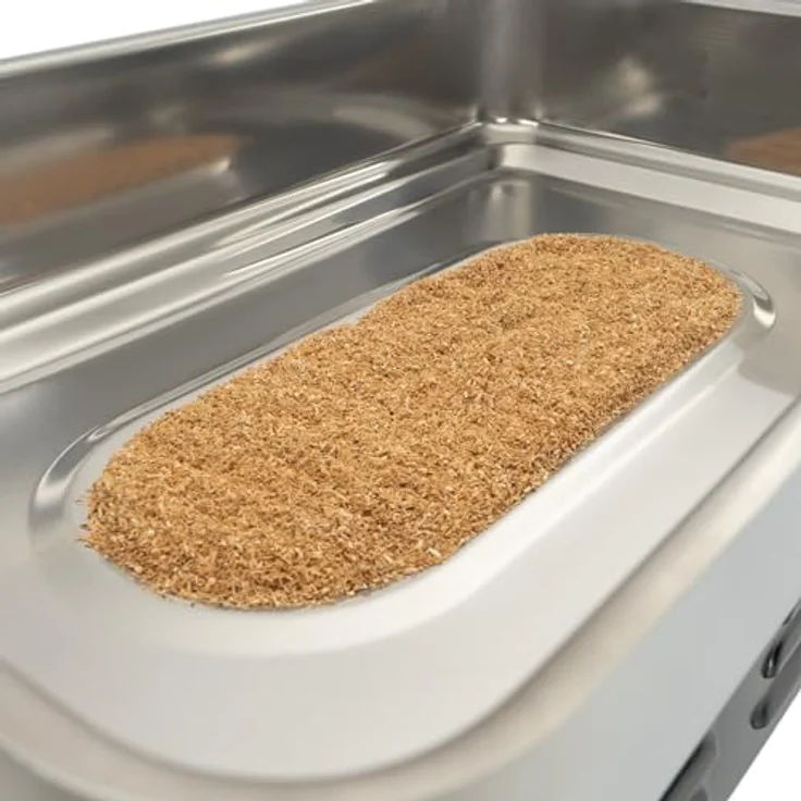 Mahlzeit Tischräucherofen Edelstahl, 47 x 27,5 x 20 cm, kompaktes Räucher-Set für Fisch, Fleisch und Gemüse, unabhängig betrieben mit Fondue-Brenner, inkl. Fettauffangschale und regulierbarem Rauchabzugsschieber – Bild 4