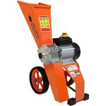 Forest Master Messerhäcksler Elektro Häcksler Mulcher 2800 Watt, 4 PS Direktantrieb FM4DDE-MUL, Orange - Preisvergleich