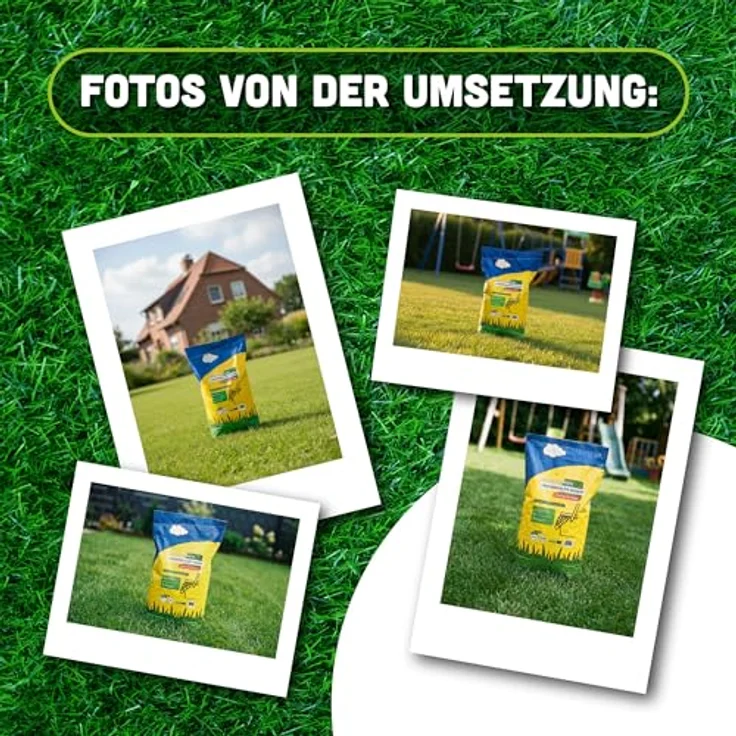 ARPON Rasensamen Schnellkeimend, 10kg für 400m², robust & pflegeleicht, dichtes sattgrünes Gras, ideal für Neuaussaat & Nachsaat von April bis September – Bild 5