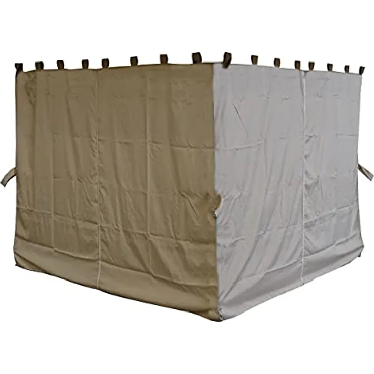 QUICK STAR 4 Seitenteile für Pavillon Nizza 3x3m Seitenwand Sand