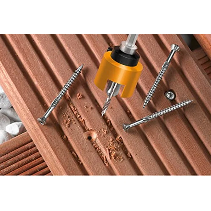 kwb HSS-M2 Hartholz-Bohrer mit Tiefenstopp und Senker, Ø 5 mm – Bild 4
