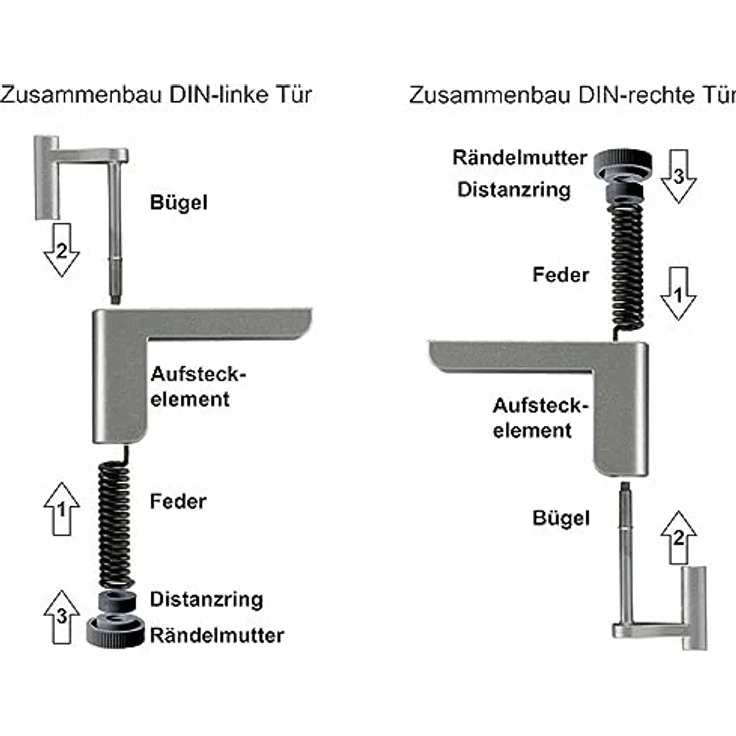 ClipClose TS silber mini Türschließer Türanlehner für Zimmertüren - ohne Bohren und Schrauben – Bild 4
