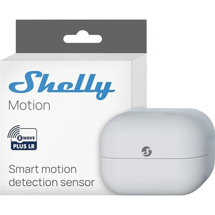 Shelly Wave Motion Bewegungsmelder, Z-Wave Long Range Technologie, integrierter Helligkeitssensor, 12 m Reichweite