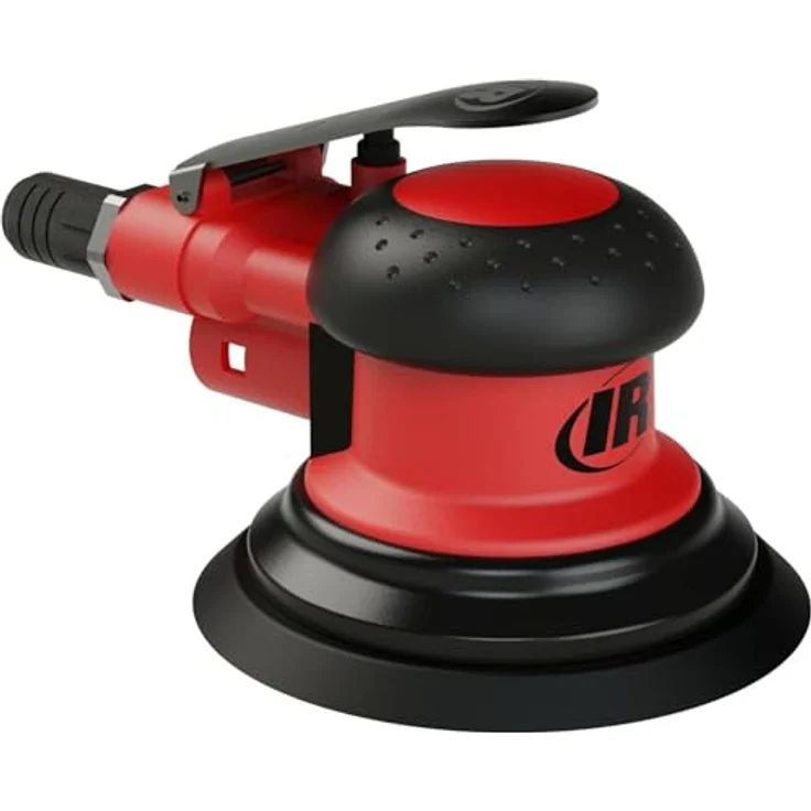 Ingersoll Rand Exzenterschleifer 5151-6-HL, 6 Zoll, 12.000 U/min, Haken- und Schleifenpad, Orbit-Durchmesser 3/16", vakuumfähig – Bild 1