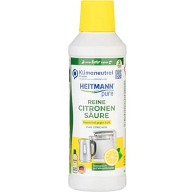 Heitmann Zitronensäure pure Reine Citronensäure, 1008288, flüssig, lebensmittelsauber, 500 ml – Bild 1