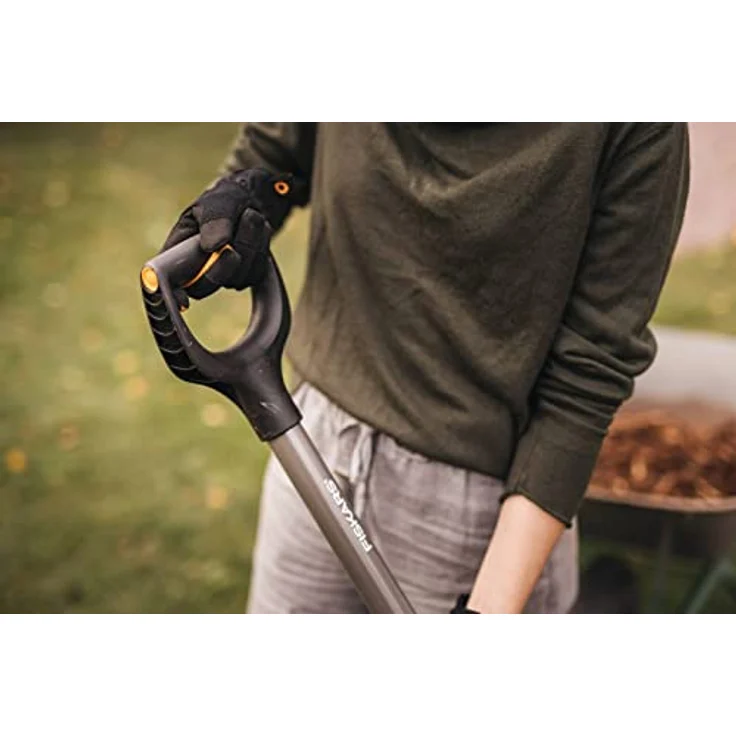 Fiskars Schaufel, Breite: 23 cm, Länge: 131,7 cm, SoftGrip, Hochwertiger Borstahl, Grau/Schwarz, Ergonomic, 1066712 – Bild 4