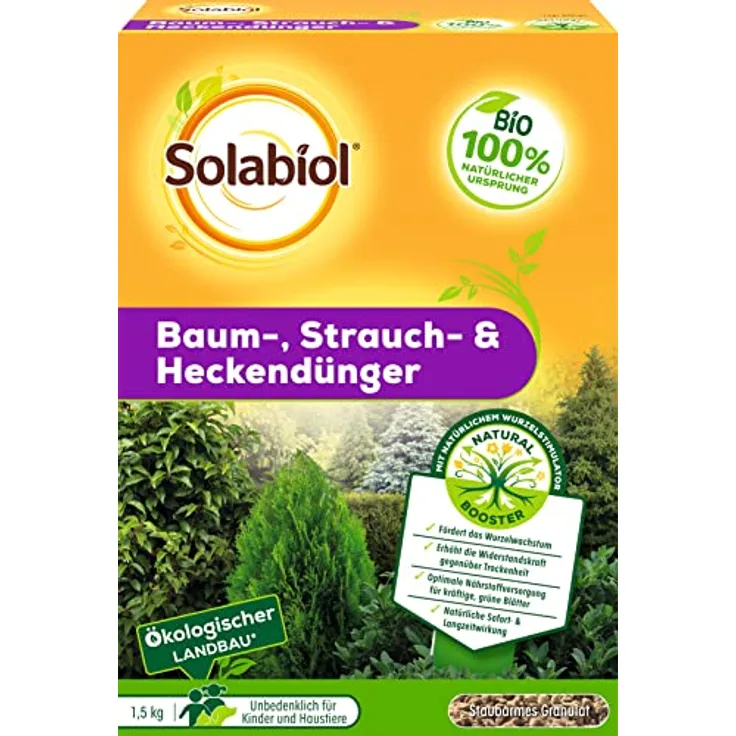 SBM Solabiol Baum-, Strauch & Heckendünger, 1,5 kg