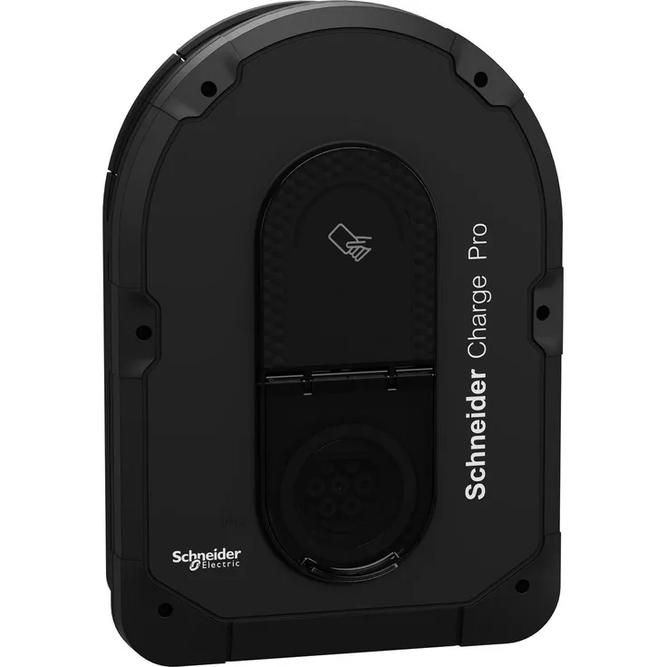 Schneider Electric Charge Pro, Elektroauto Ladestation Typ 2, 22 kW, Schwarz RAL 9005, Wand- und Säulenmontage, RFID/NFC Zugang