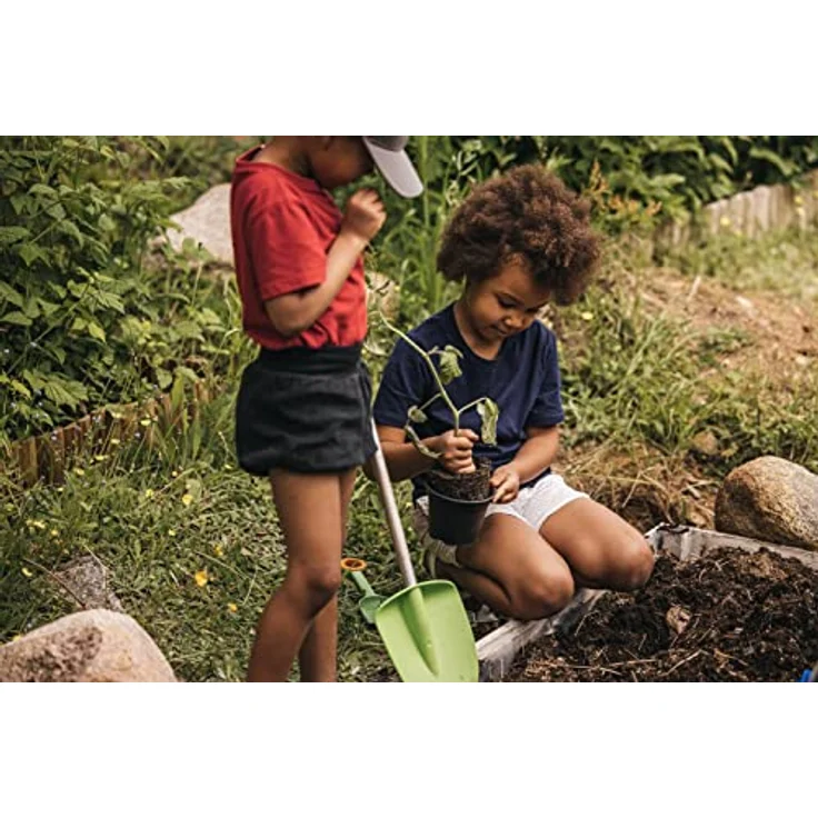 Fiskars Kinder-Spaten, Länge: 91 cm, Kunststoff-Blatt-Aluminium-Stiel, Grün-Orange, MyFirst Fiskars, 1001420 – Bild 12
