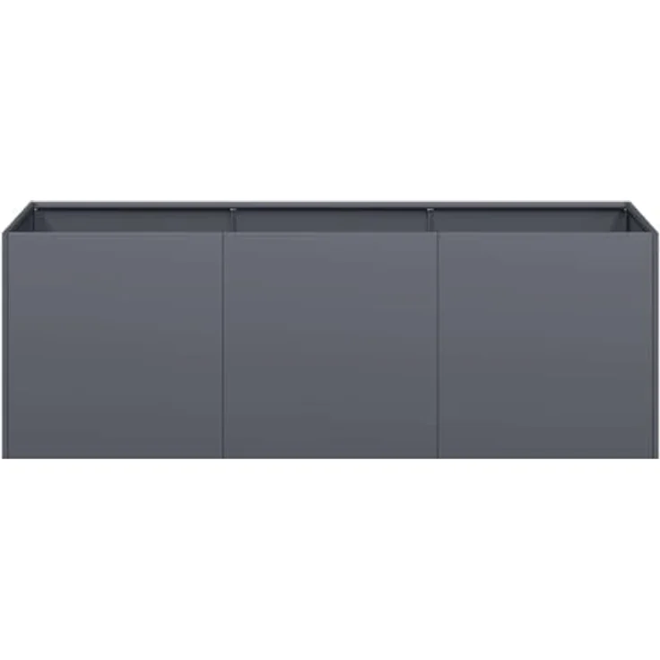 vidaXL Pflanzkübel Anthrazit 120x40x40 cm Kaltgewalzter Stahl, Garten-Pflanzgefäß mit viel Platz und erhöhter Stabilität – Bild 5