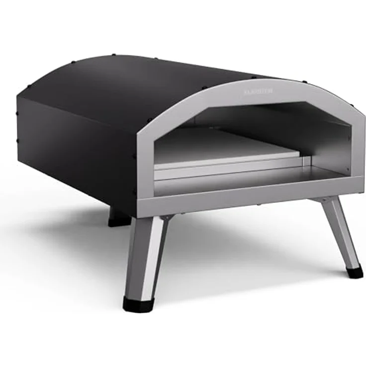 Klarstein LaFiamma Pizzaofen Elektrisch 450 Grad – 2.200 W, Duale Heizelemente, Inklusive Pizzastein, Edelstahl, Schnelle Aufheizzeit, Outdoor-Design, Bis 450 °C, Kompakt – Bild 1