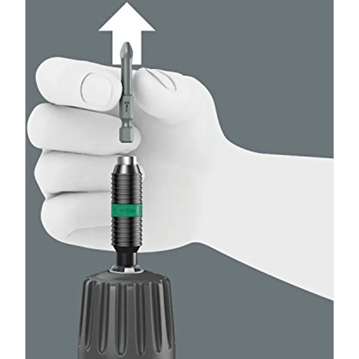 Wera Bithalter Rapidaptor 897 / 4R BiTorsion, Schnellwechselfutter mit BiTorsionsbereich und einhandbedienung, 1/4" Antrieb – Bild 8