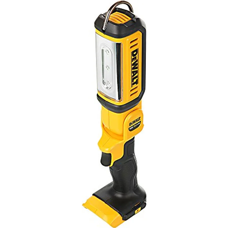 Dewalt DCL050 Akku LED-Leuchte 18V, 250-500 Lumen, 9-fach verstellbarer Lampenkopf, IP 54, ohne Akku und Ladegerät