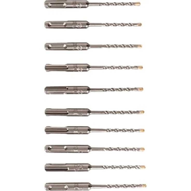 STIER SDS-plus Hammerbohrer Premium 5 x 50 x 115 mm 10 Stk - Ideal für Arbeiten in Beton und Mauerwerk