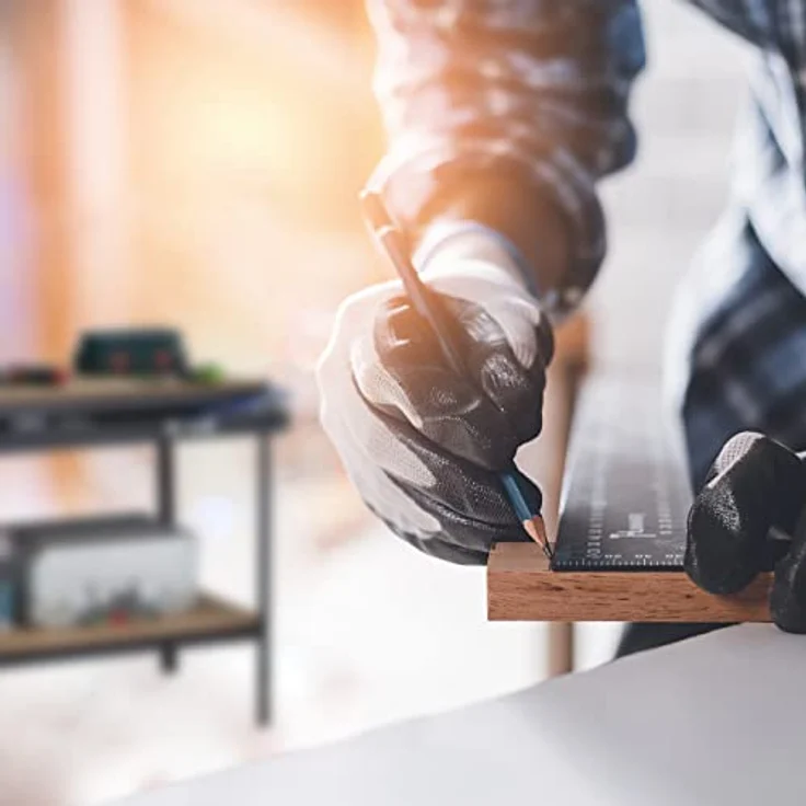 Relaxdays Werkbank Werkbank mit Schublade, Stahlkonstruktion in Schwarz, robust und vielseitig einsetzbar – Bild 6