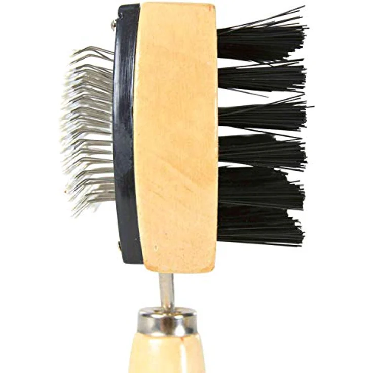 Trixie 2305 Softbürste, Holz, beidseitig, 10 × 18 cm – Bild 2
